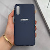 قاب گوشی Galaxy A30S - A50S - A50 سامسونگ سیلیکونی اورجینال پاک کنی درجه یک زیربسته سرمه ای کد 125657
