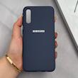 قاب گوشی Galaxy A30S - A50S - A50 سامسونگ سیلیکونی اورجینال پاک کنی درجه یک زیربسته سرمه ای کد 125657
