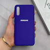 قاب گوشی Galaxy A30S - A50S - A50 سامسونگ سیلیکونی اورجینال پاک کنی درجه یک زیربسته بنفش تیره کد 125661