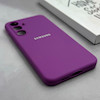 قاب گوشی Galaxy S24 FE سامسونگ سیلیکونی اورجینال پاک کنی درجه یک زیربسته بنفش کد 125676