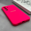 قاب گوشی Galaxy S25 FE سامسونگ سیلیکونی اورجینال پاک کنی درجه یک زیربسته سرخابی کد 125683