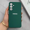 قاب گوشی Galaxy S25 FE سامسونگ سیلیکونی اورجینال پاک کنی درجه یک زیربسته سبز کد 125684