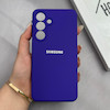 قاب گوشی Galaxy S25 FE سامسونگ سیلیکونی اورجینال پاک کنی درجه یک زیربسته بنفش تیره کد 125689