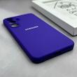 قاب گوشی Galaxy S25 FE سامسونگ سیلیکونی اورجینال پاک کنی درجه یک زیربسته بنفش تیره کد 125689