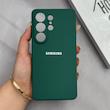 قاب گوشی Galaxy S26 Ultra سامسونگ سیلیکونی اورجینال پاک کنی درجه یک زیربسته سبز کد 125698