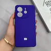 قاب گوشی Redmi Note 14 4G شیائومی سیلیکونی اورجینال پاک کنی درجه یک زیربسته بنفش تیره کد 125754