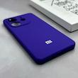 قاب گوشی Redmi Note 14 4G شیائومی سیلیکونی اورجینال پاک کنی درجه یک زیربسته بنفش تیره کد 125754