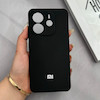 قاب گوشی Redmi Note 14 4G شیائومی سیلیکونی اورجینال پاک کنی درجه یک زیربسته مشکی کد 125756