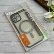 کیف گوشی iPhone 12 آیفون الکترو استاتیک Wallet Case مگ سیف دار Magsafe اورجینال محافظ لنز دار گلسی بنفش کد 126405