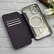 کیف گوشی iPhone 12 آیفون الکترو استاتیک Wallet Case مگ سیف دار Magsafe اورجینال محافظ لنز دار گلسی بنفش کد 126405