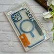 کیف گوشی iPhone 12 آیفون الکترو استاتیک Wallet Case مگ سیف دار Magsafe اورجینال محافظ لنز دار گلسی سرمه ای کد 126407