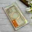 کیف گوشی iPhone 12 آیفون الکترو استاتیک Wallet Case مگ سیف دار Magsafe اورجینال محافظ لنز دار گلسی طلایی کد 126409