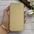 کیف گوشی iPhone 12 آیفون الکترو استاتیک Wallet Case مگ سیف دار Magsafe اورجینال محافظ لنز دار گلسی طلایی کد 126409