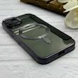 کیف گوشی iPhone 13 آیفون الکترو استاتیک Wallet Case مگ سیف دار Magsafe اورجینال محافظ لنز دار گلسی مشکی کد 126411
