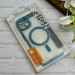 کیف گوشی iPhone 14 آیفون الکترو استاتیک Wallet Case مگ سیف دار Magsafe اورجینال محافظ لنز دار گلسی سرمه ای کد 126415