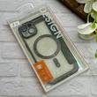 کیف گوشی iPhone 14 آیفون الکترو استاتیک Wallet Case مگ سیف دار Magsafe اورجینال محافظ لنز دار گلسی مشکی کد 126418