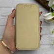 کیف گوشی iPhone 14 آیفون الکترو استاتیک Wallet Case مگ سیف دار Magsafe اورجینال محافظ لنز دار گلسی طلایی کد 126419