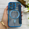 کیف گوشی iPhone 14 Pro آیفون الکترو استاتیک Wallet Case مگ سیف دار Magsafe اورجینال محافظ لنز دار گلسی سرمه ای کد 126424