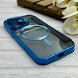 کیف گوشی iPhone 14 Pro آیفون الکترو استاتیک Wallet Case مگ سیف دار Magsafe اورجینال محافظ لنز دار گلسی سرمه ای کد 126424