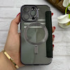 کیف گوشی iPhone 13 Pro آیفون الکترو استاتیک Wallet Case مگ سیف دار Magsafe اورجینال محافظ لنز دار گلسی مشکی کد 126426
