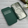 کیف گوشی iPhone 11 Pro آیفون الکترو استاتیک Wallet Case مگ سیف دار Magsafe اورجینال محافظ لنز دار گلسی سبز کد 126431