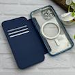 کیف گوشی iPhone 11 Pro آیفون الکترو استاتیک Wallet Case مگ سیف دار Magsafe اورجینال محافظ لنز دار گلسی سرمه ای کد 126434
