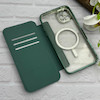 کیف گوشی iPhone 11 Pro Max آیفون الکترو استاتیک Wallet Case مگ سیف دار Magsafe اورجینال محافظ لنز دار گلسی سبز کد 126436