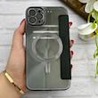 کیف گوشی iPhone 11 Pro Max آیفون الکترو استاتیک Wallet Case مگ سیف دار Magsafe اورجینال محافظ لنز دار گلسی مشکی کد 126438