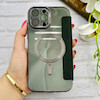 کیف گوشی iPhone 13 Pro Max آیفون الکترو استاتیک Wallet Case مگ سیف دار Magsafe اورجینال محافظ لنز دار گلسی مشکی کد 126446