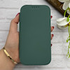 کیف گوشی iPhone 14 Pro Max آیفون الکترو استاتیک Wallet Case مگ سیف دار Magsafe اورجینال محافظ لنز دار گلسی سبز کد 126451