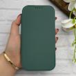 کیف گوشی iPhone 14 Pro Max آیفون الکترو استاتیک Wallet Case مگ سیف دار Magsafe اورجینال محافظ لنز دار گلسی سبز کد 126451