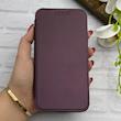 کیف گوشی iPhone XS Max آیفون الکترو استاتیک Wallet Case مگ سیف دار Magsafe اورجینال محافظ لنز دار گلسی بنفش کد 126458