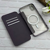 کیف گوشی iPhone XS Max آیفون الکترو استاتیک Wallet Case مگ سیف دار Magsafe اورجینال محافظ لنز دار گلسی بنفش کد 126458