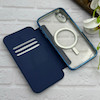 کیف گوشی iPhone XR آیفون الکترو استاتیک Wallet Case مگ سیف دار Magsafe اورجینال محافظ لنز دار گلسی سرمه ای کد 126464