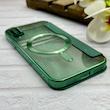 کیف گوشی iPhone X - XS آیفون الکترو استاتیک Wallet Case مگ سیف دار Magsafe اورجینال محافظ لنز دار گلسی سبز کد 126467