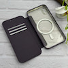 کیف گوشی iPhone X - XS آیفون الکترو استاتیک Wallet Case مگ سیف دار Magsafe اورجینال محافظ لنز دار گلسی بنفش کد 126468