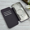 کیف گوشی Galaxy S23 Plus سامسونگ الکترو استاتیک Wallet Case مگ سیف دار Magsafe اورجینال محافظ لنز دار گلسی بنفش کد 126480
