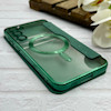 کیف گوشی Galaxy S23 Plus سامسونگ الکترو استاتیک Wallet Case مگ سیف دار Magsafe اورجینال محافظ لنز دار گلسی سبز کد 126483