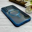 کیف گوشی Galaxy S23 Plus سامسونگ الکترو استاتیک Wallet Case مگ سیف دار Magsafe اورجینال محافظ لنز دار گلسی سرمه ای کد 126484