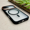 قاب گوشی iPhone 17 آیفون اورجینال مگ سیف دار یونیک کیس سیلیکونی طلقی مات مشکی کد 126542