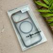 قاب گوشی iPhone 17 آیفون اورجینال مگ سیف دار یونیک کیس سیلیکونی طلقی مات طوسی کد 126543