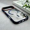 قاب گوشی iPhone 17 Pro Max آیفون اورجینال Orange Line مگ سیف دار طلقی شیشه ای شفاف سرمه ای کد 126508