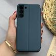 کیف گوشی Galaxy S21 FE سامسونگ کلاسوری اورجینال J CASE سوزنی مدل SPORT 2026 محافظ لنزدار سرمه ای کد 126137