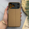 قاب گوشی iPhone 17 Pro Max آیفون کلاسوری اورجینال J CASE سوزنی مدل SPORT 2026 محافظ لنزدار نسکافه ای کد 126151