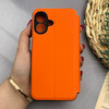 قاب گوشی iPhone 16 آیفون کلاسوری اورجینال J CASE سوزنی مدل SPORT 2026 محافظ لنزدار نارنجی کد 126155