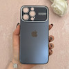 قاب گوشی iPhone 15 Pro Max آیفون PVD اورجینال ضد خش پشت گلس شیشه ای AUTO FOCUS محافظ لنز دار سرمه ای کد 124684