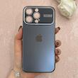 قاب گوشی iPhone 15 Pro Max آیفون PVD اورجینال ضد خش پشت گلس شیشه ای AUTO FOCUS محافظ لنز دار سرمه ای کد 124684