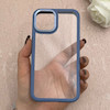 قاب گوشی iPhone 11 Pro آیفون پشت طلق شفاف دور سیلیکونی اورجینال فلزی متال کیس Metal Case آبی کد 124869