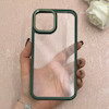 قاب گوشی iPhone 12 Pro Max آیفون پشت طلق شفاف دور سیلیکونی اورجینال فلزی متال کیس Metal Case سبز کد 124876
