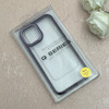 قاب گوشی iPhone 12 Pro Max آیفون پشت طلق شفاف دور سیلیکونی اورجینال فلزی متال کیس Metal Case بنفش کد 124877
